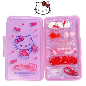 Hello Kitty DIY Custom‎ Beads Jewelry Bracelet Keychains Kit & Case